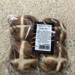 4 Hot Cross Buns