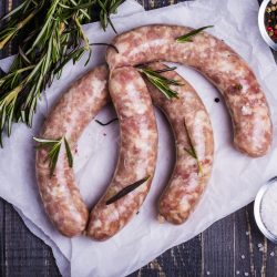 x6 Homemade Curried Pigeon Sausages