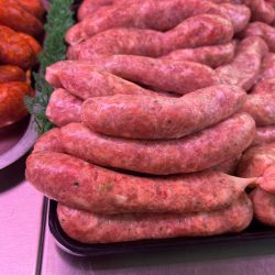 x6 Homemade Pork and Leek Sausages